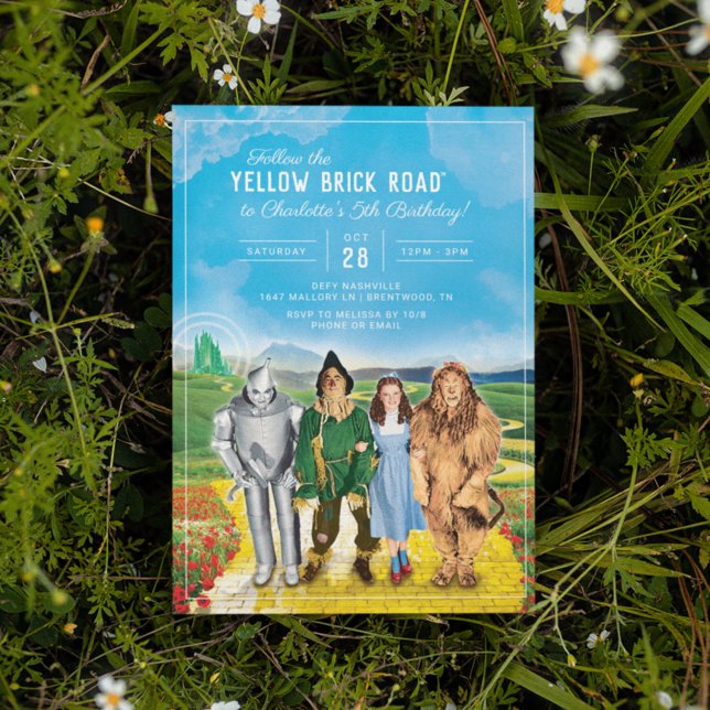 Le magicien de Oz Anniversaire Invitation (Créateur téléchargé)