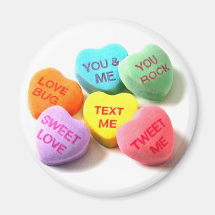 Le Magnet de Candy Hearts de la Saint-Valentin