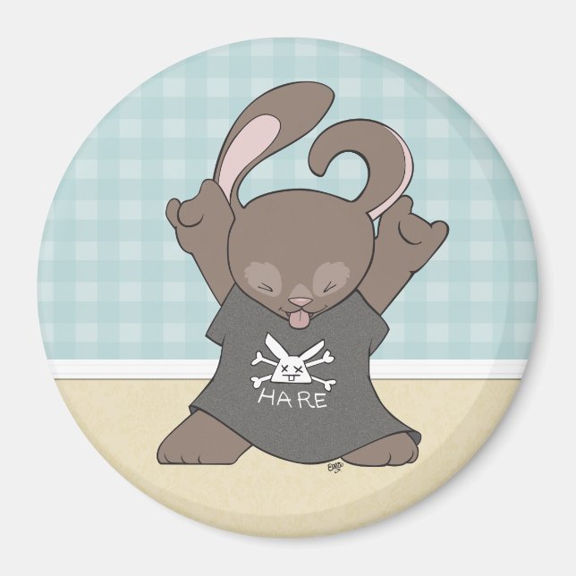 Le Magnet de lapin de Rockin (Devant)