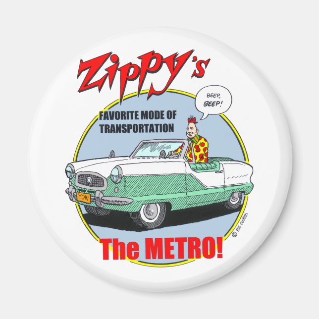 Le Magnet du métro de Zippy (Devant)