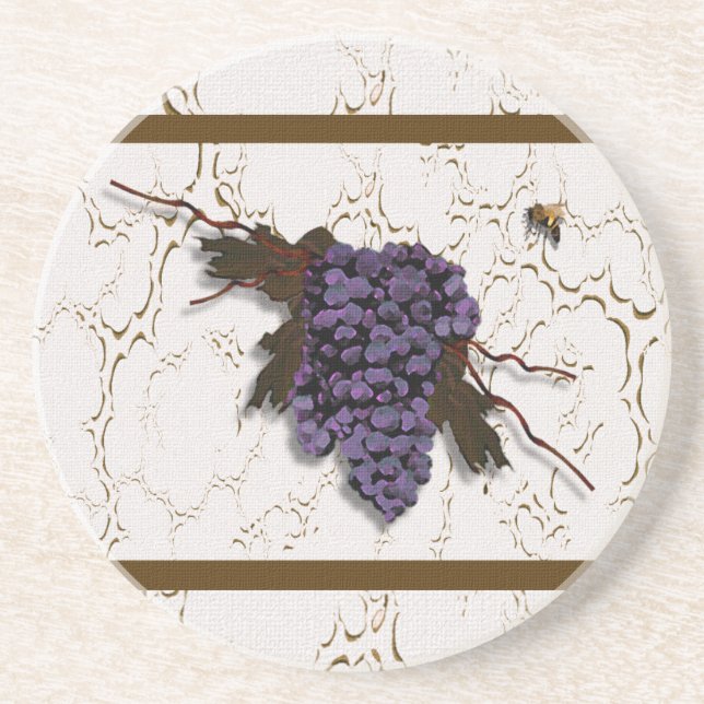 Le magnifique Dessous de verre de raisin (Devant)