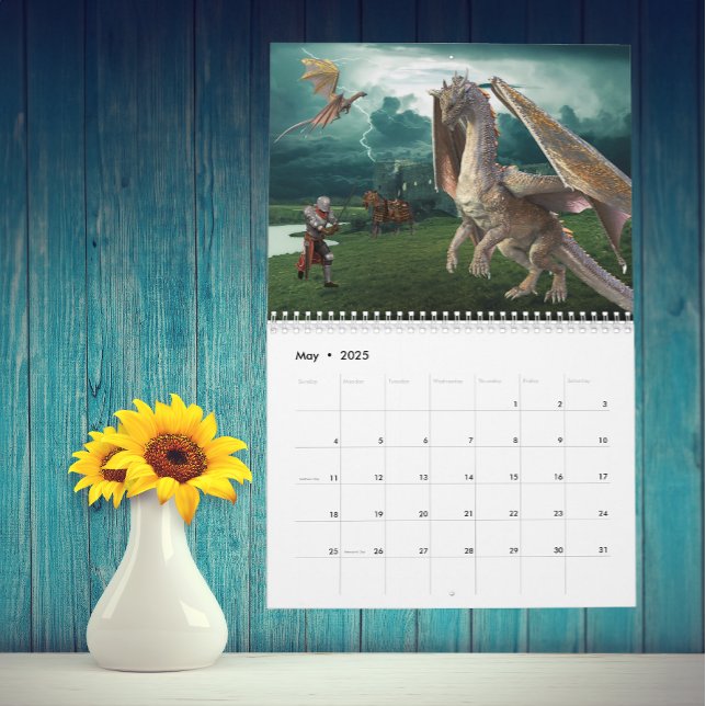 Le majestueux Dragon N'Importe Quel Calendrier D'I (Créateur téléchargé)