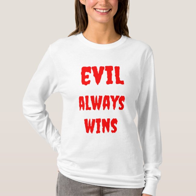 Le mal des femmes gagne toujours le T-shirt à manc (Devant)