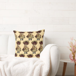 le mal dora la poupée art hanté coussin coussin