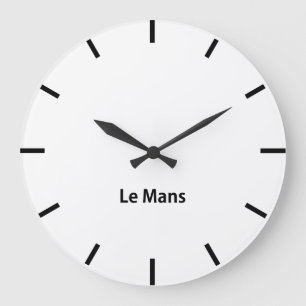 Le Mans City Time Zone Newsroom Wall Große Wanduhr