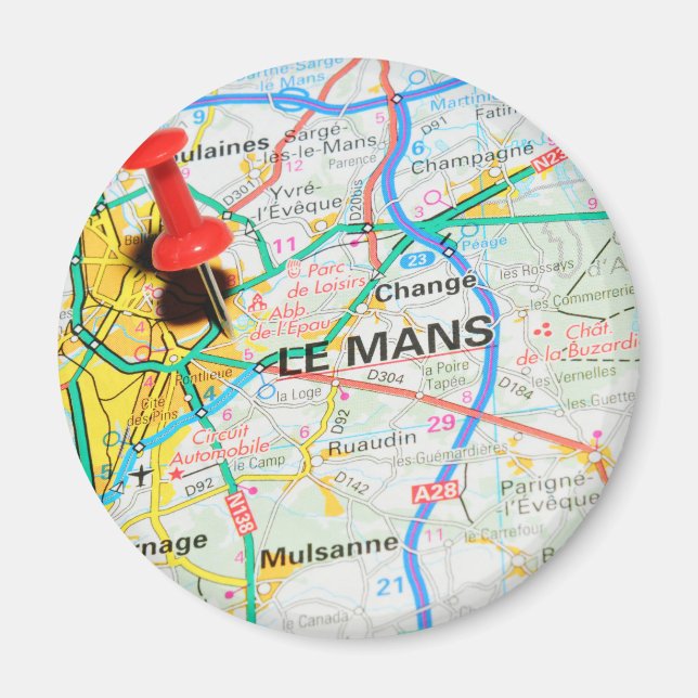 Le Mans, Frankreich Magnet (Vorne)