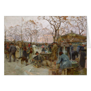 Le marché parisien d'oiseau