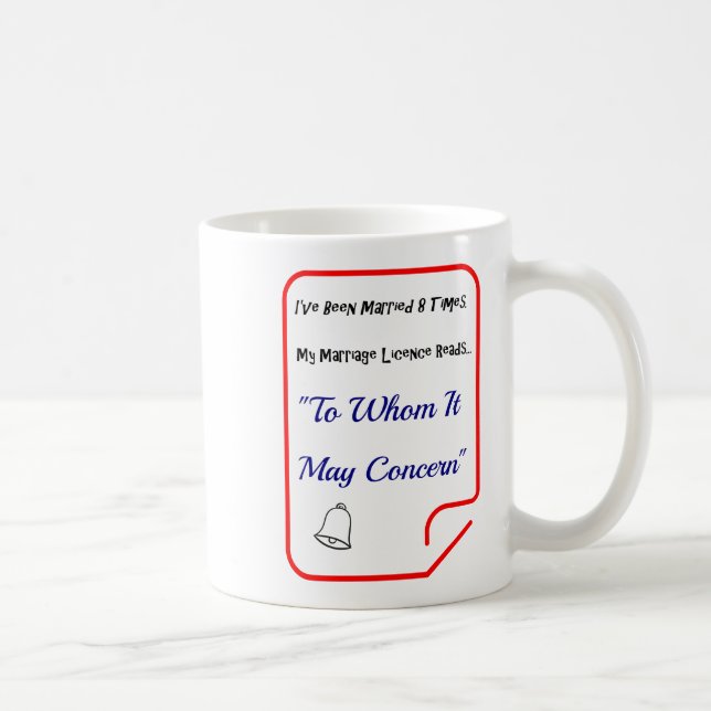 Le mariage cite à qui de droit - la tasse de café (Droite)