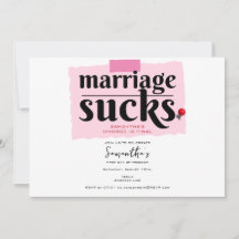 Le mariage est nul ! Funny Divorce Faire-part Part