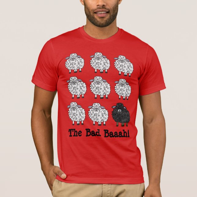 Le Mauvais mouton dans le T-shirt de la famille (Devant)