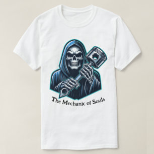 Le mécanicien des âmes" Grim Reaper T-shirt Piston