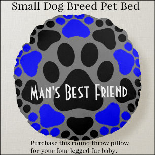 Le meilleur ami de l'homme Coussin rond en forme d