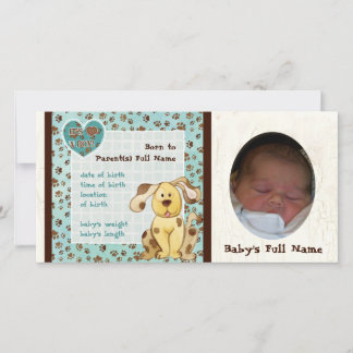 Le meilleur ami d'un garçon - Faire-part de naissa