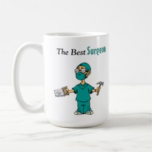 Le Meilleur Chirurgien Drôle Cadeau Mug Café Deux 