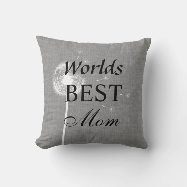 Le meilleur coussin de maman des mondes gris de (Recto)