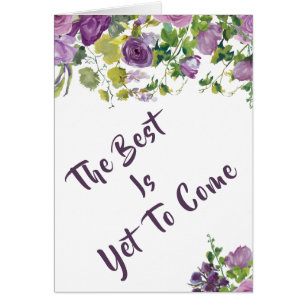 "Le meilleur est de venir encore" carte de mariage