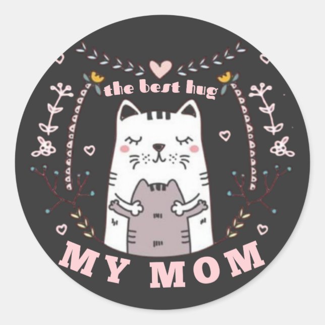 Le meilleur étreinte de ma mère Sticker (Devant)