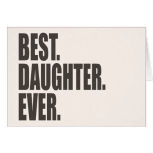 Le meilleur. Fille. Jamais