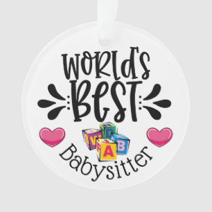 Le meilleur ornement de baby-sitter du monde