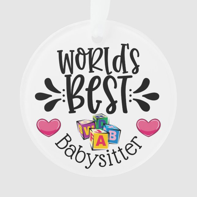 Le meilleur ornement de baby-sitter du monde (devant)