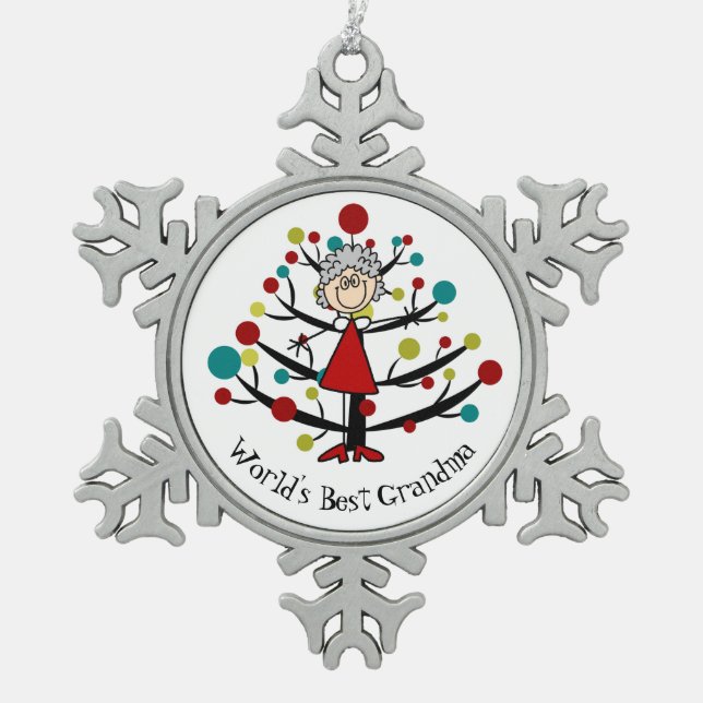 Le meilleur ornement de flocon de neige de (Devant)