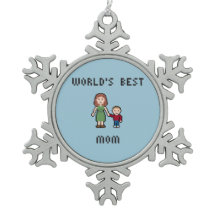Le meilleur ornement de maman pâtissière de neige 