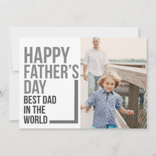 Le meilleur papa dans le carte photo de la fête
