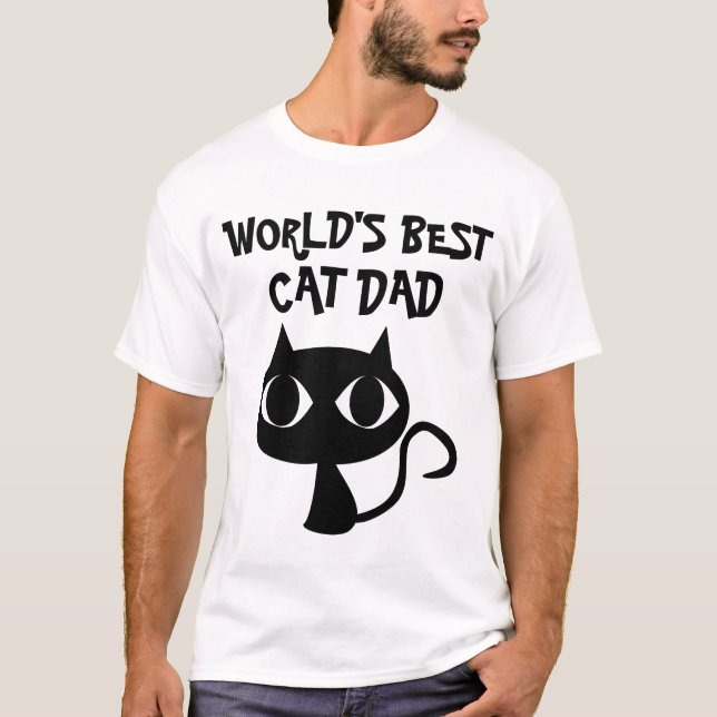 Le meilleur papa du chat du monde, T-shirts (Devant)
