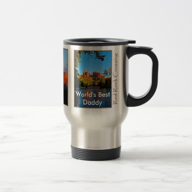 Le meilleur papa du monde sur la tasse rouge de (Droit)
