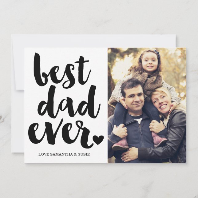 LE MEILLEUR PAPA JAMAIS | CARTE FÊTE DES PÈRES (Devant)