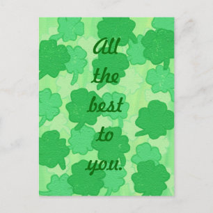 Le meilleur pour vous, cartes postales Shamrocks