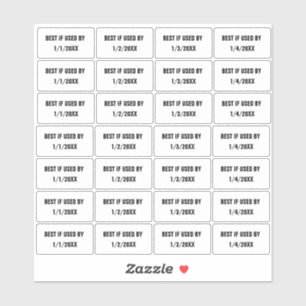 Le Meilleur Si Utilisé Par Les Stickers Étiquette 