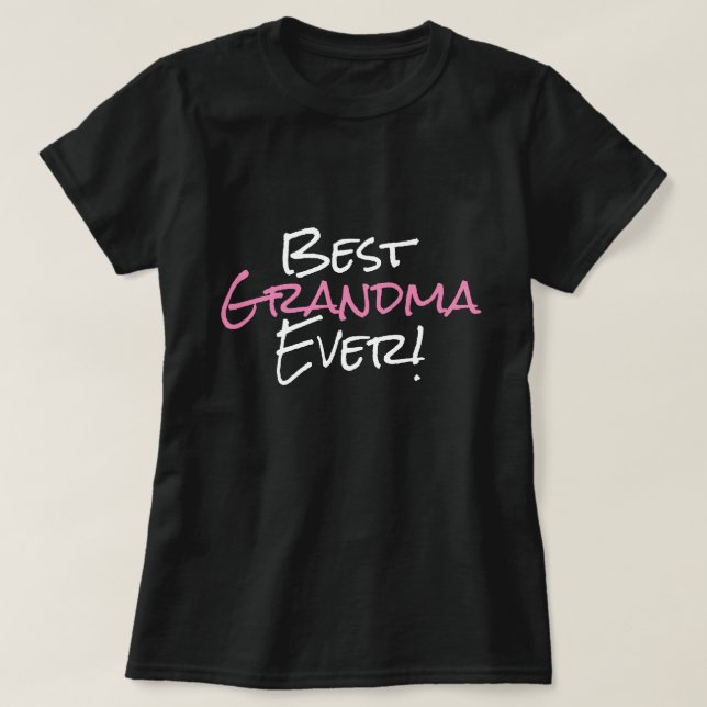 Le meilleur T-shirt de grand-maman jamais (Design devant)