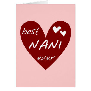 Le meilleurs T-shirts et cadeaux de Nani de coeur