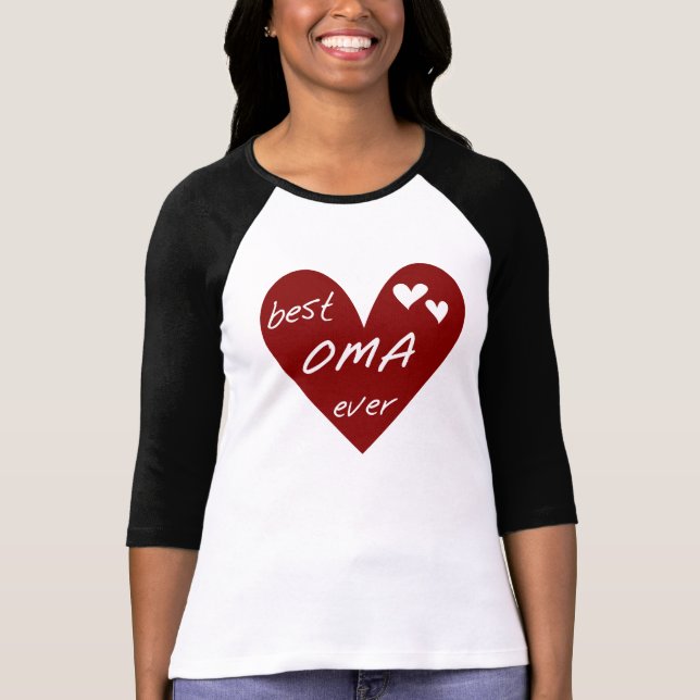 Le meilleurs T-shirts et cadeaux d'Oma de coeur (Devant)