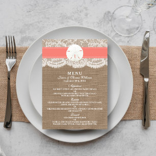 Le menu Collection de Mariages de Dollar de Sable 