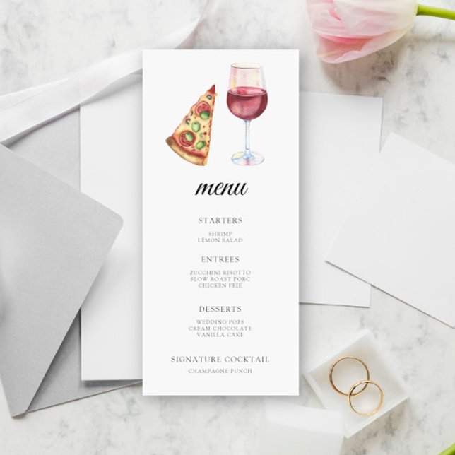 Le menu de la douche de mariée idéale (Créateur téléchargé)