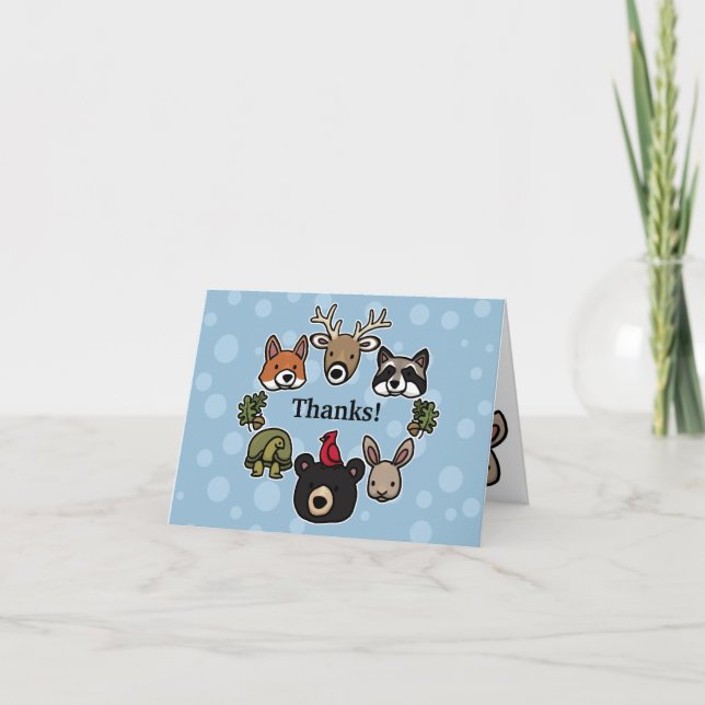 Le Merci des animaux de forêt mignons et amicaux (Devant)