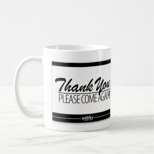 Le Merci veuillez venir encore tasse de natte