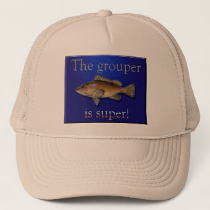 Le mérou est casquette superbe de pêche