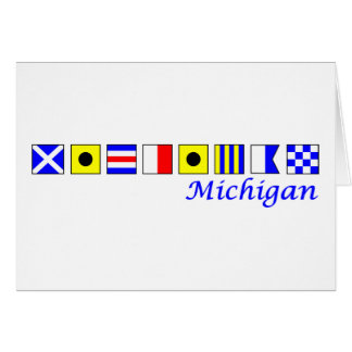 Le Michigan a orthographié dans l'alphabet
