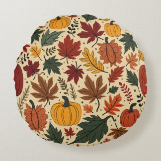 Le mignon coussin en feuilles de l'automne
