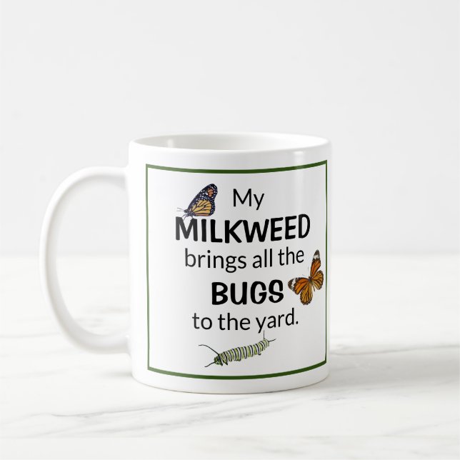 Le Milkweed apporte des insectes dans la tasse de (Gauche)
