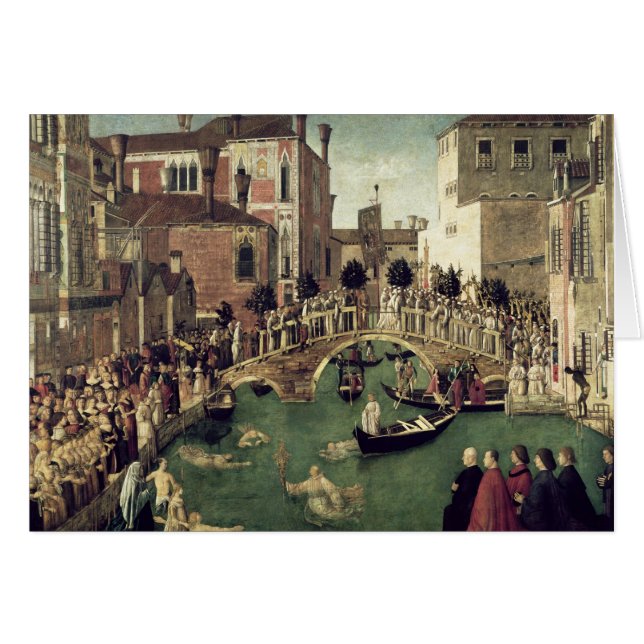 Le miracle de la croix sur le pont de San Lorenzo (Devant horizontal)