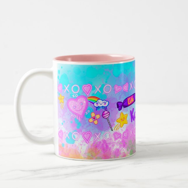 "Le Monde de la Cutie Pie Kawaii" Mug (Gauche)