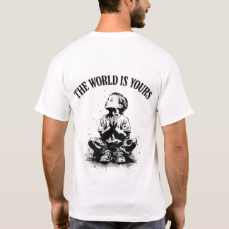 Le Monde Est À Toi T-Shirt Imprimé Au Dos Pour Hom