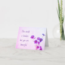 Le Monde Est Bonkers Mais Vous Êtes Belle Carte