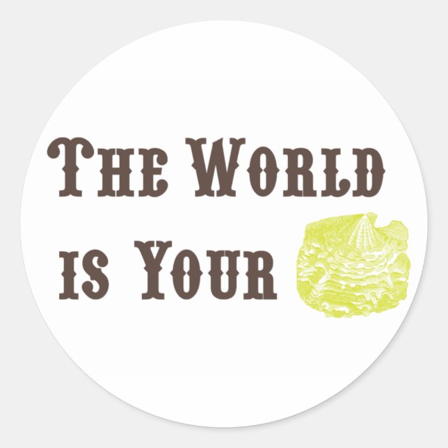 Le monde est votre Oyster Stickers (Devant)