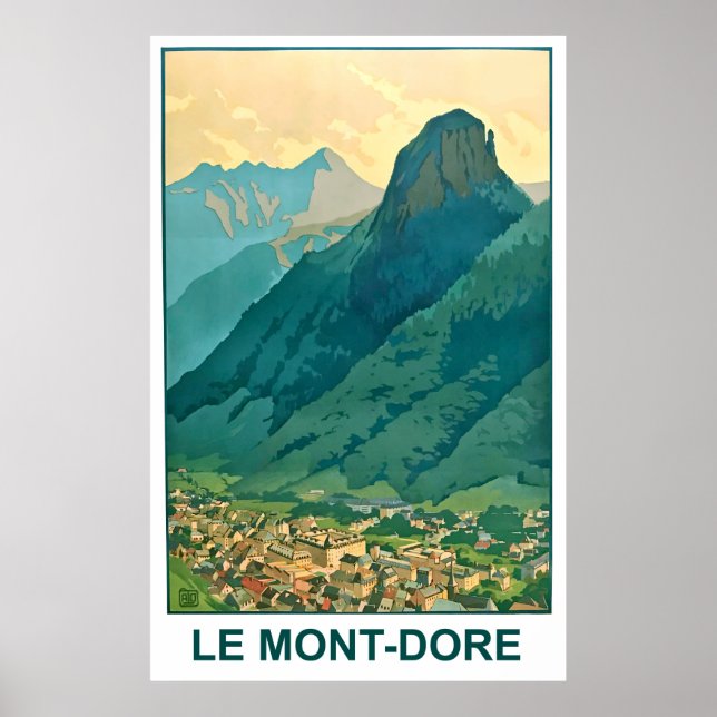 Le Mont-Dore, Auvergne-Rhône-Alpen, Frankreich Poster (Vorne)