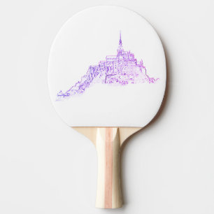 Le Mont Saint Michel France Architecture Sketch Tischtennis Schläger